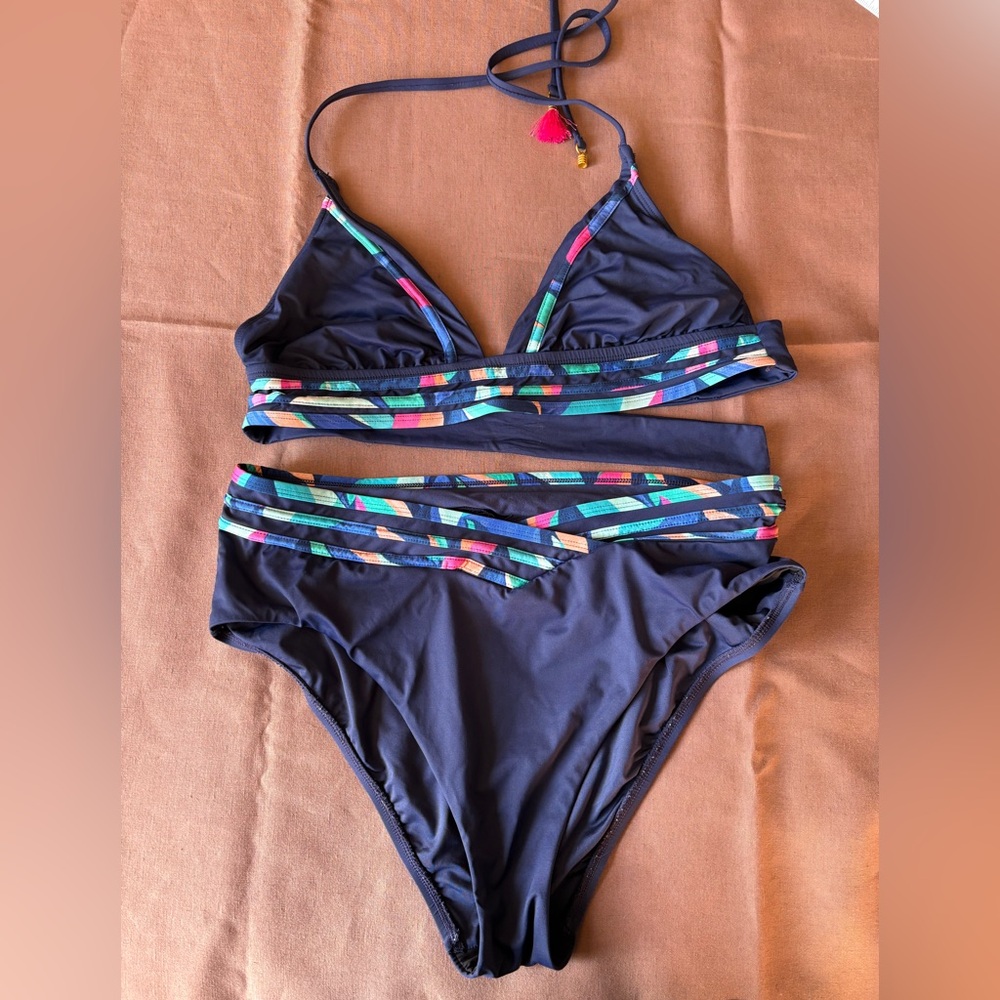 La Blanca Painted Leaves Swimsuit